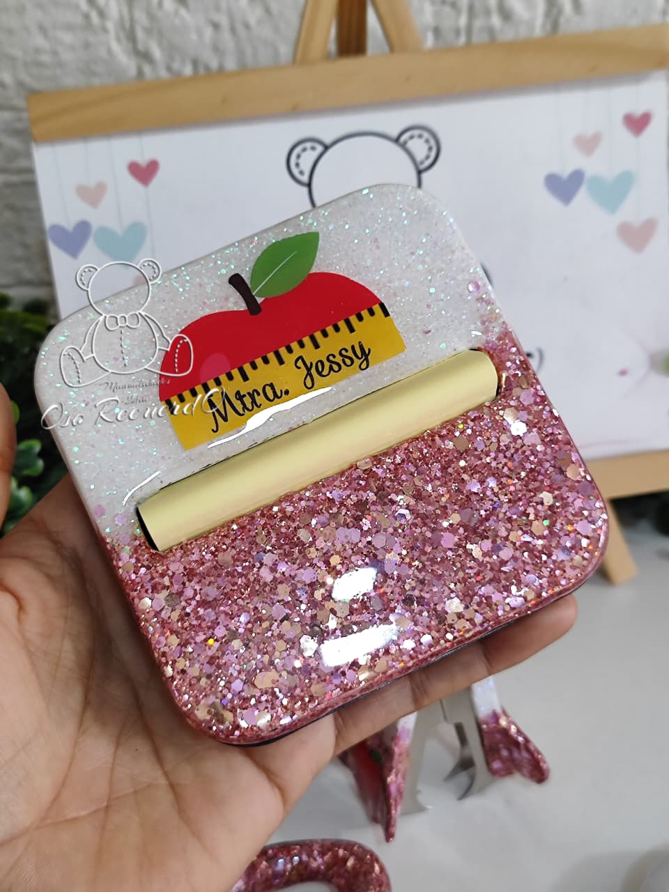 Despachador de post it 1 pieza 🍎🌈🖍️✏️