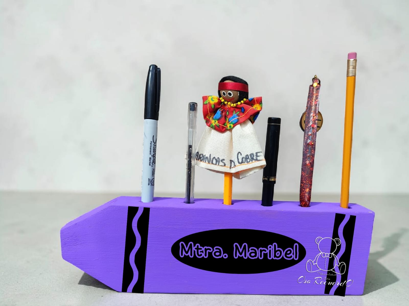 Porta lápices y plumas personalizado